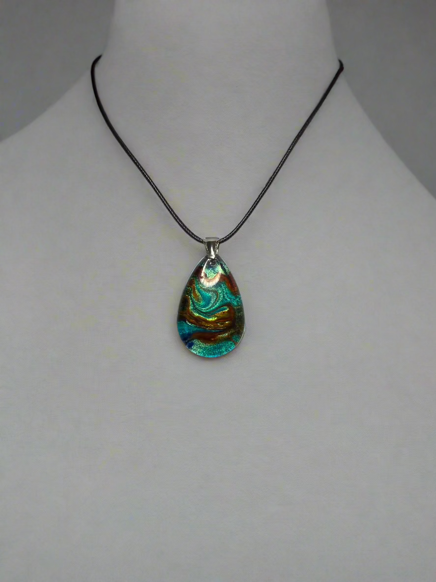 Resin Art Pendent Necklace