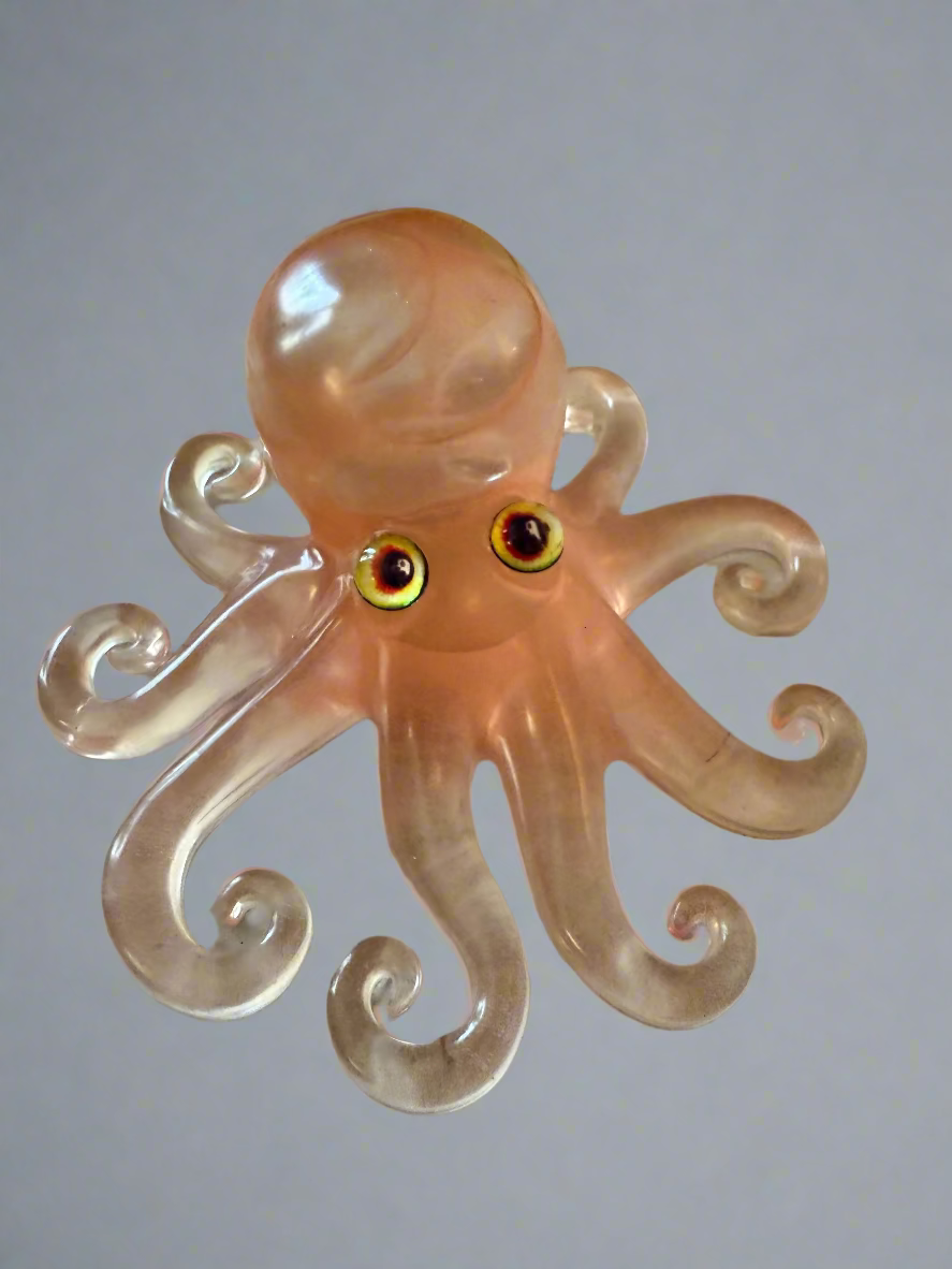 Resin Art Glow in the dark Octopus