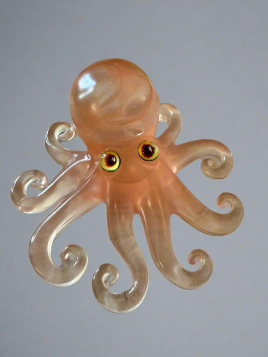 Resin Art Glow in the dark Octopus