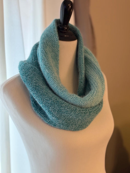 Blue warm soft Cowl