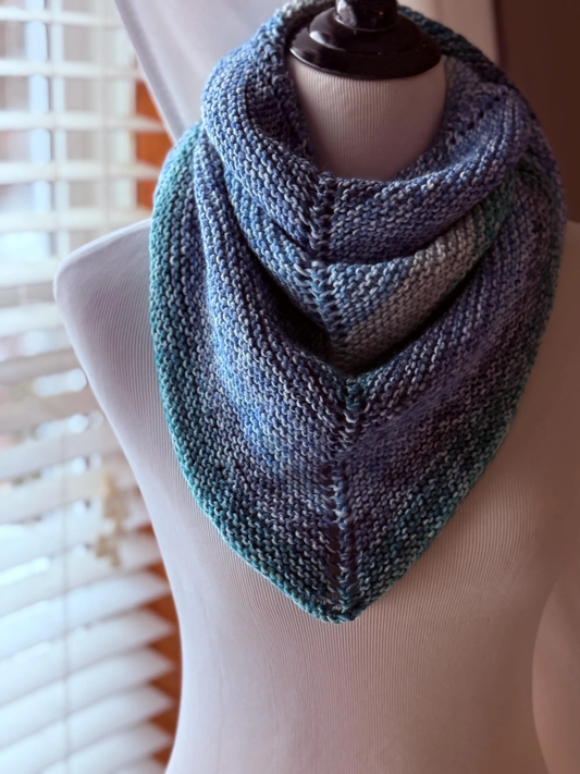 Hand made knitted shawl/wrap