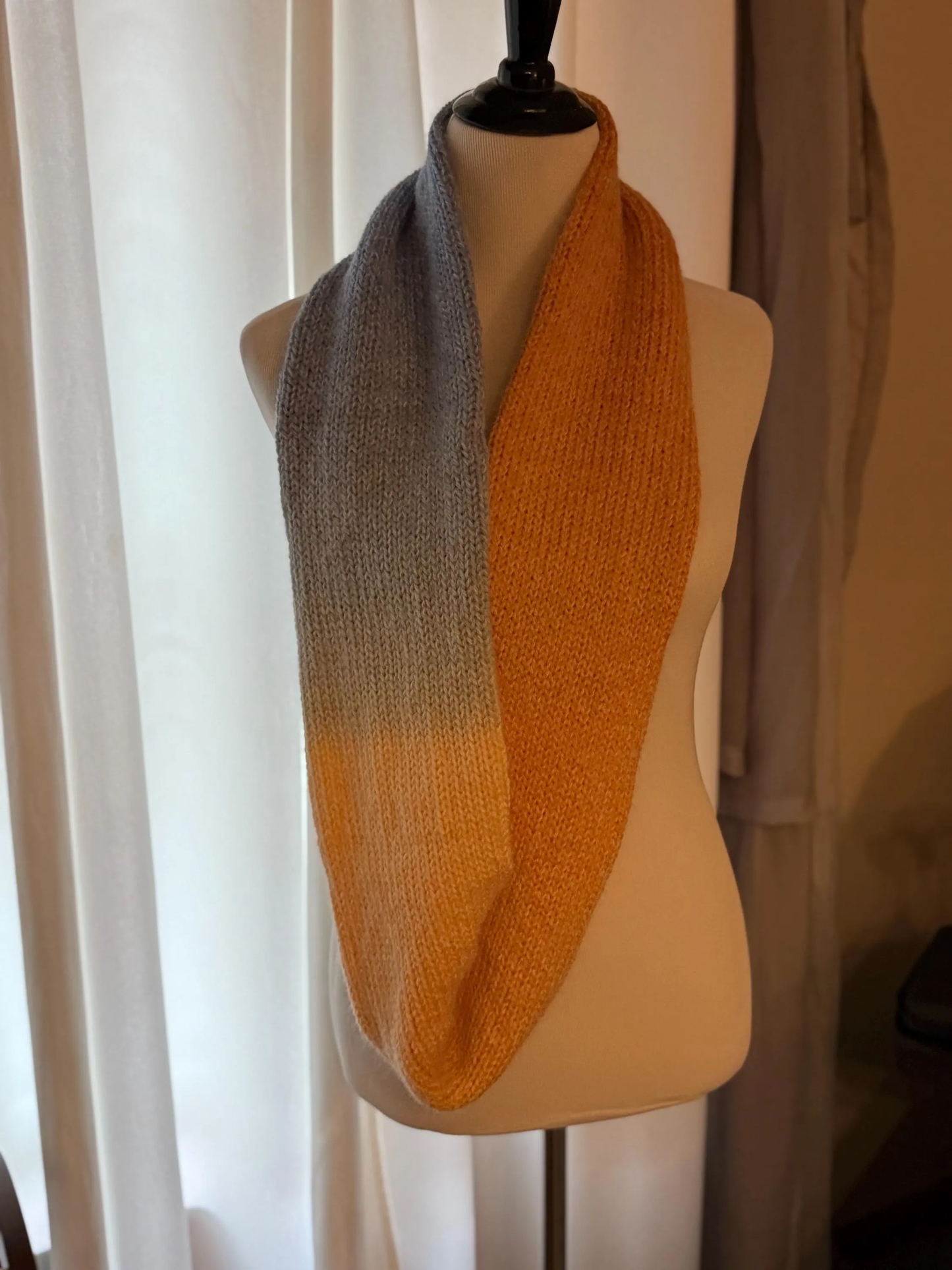 Colorful soft warm cowl