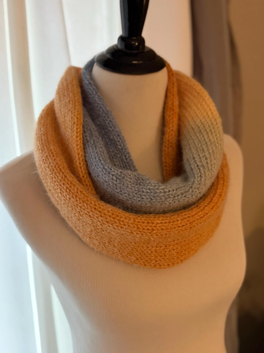 Colorful soft warm cowl